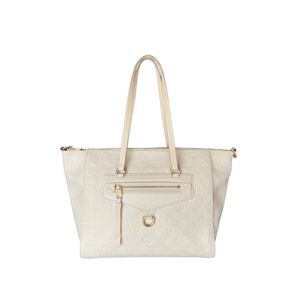 Louis Vuitton Empreinte LV Monogram Leather Lumineuse PM Tote Bag Neigo Creme
